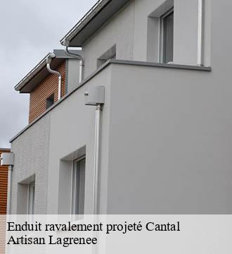 Enduit ravalement projeté 15 Cantal  Artisan Lagrenee